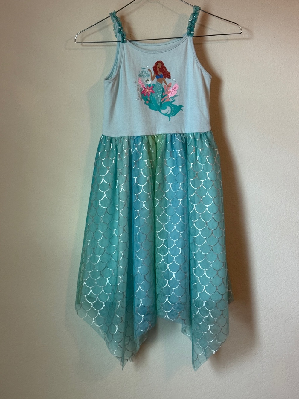 Kids Disney Jumping Beans Light Green-Blue Little Mermaid Dress